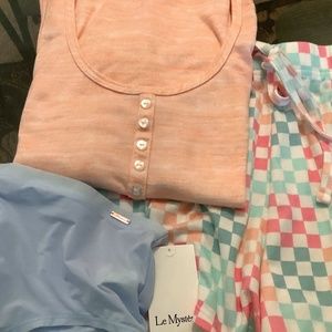 K.I.K.I.T cozy sleep bundle with pretty panty. top  M, shorts L, panty L/Xl